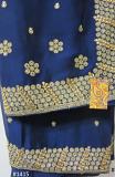 Party Wear Deep Blue Chiffon Georgette Gold Zari Crystals Saree  